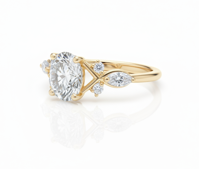 Anillo de compromiso - Jardin de luz