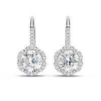 Aretes Cumbre de Amor - Oro Blanco