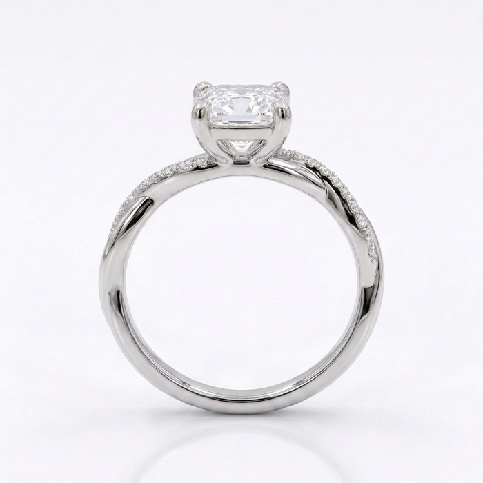 Lazo Eterno · Anillo Princess Twist en plata 925 — SilverShine (vista 3)