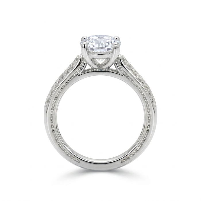 Herencia de Amor · Anillo solitario filigrana vintage en plata 925 — SilverShine (vista 3)