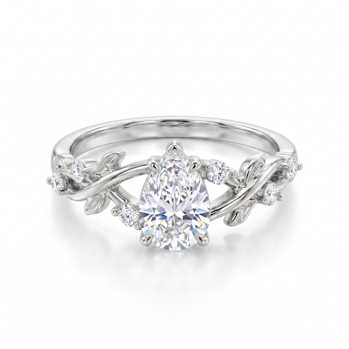 Rocío del Alba · Anillo con moissanita en plata 925 — SilverShine