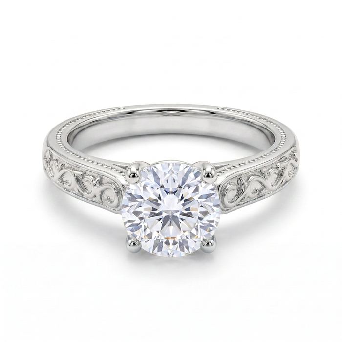Herencia de Amor · Anillo solitario filigrana vintage en plata 925 — SilverShine