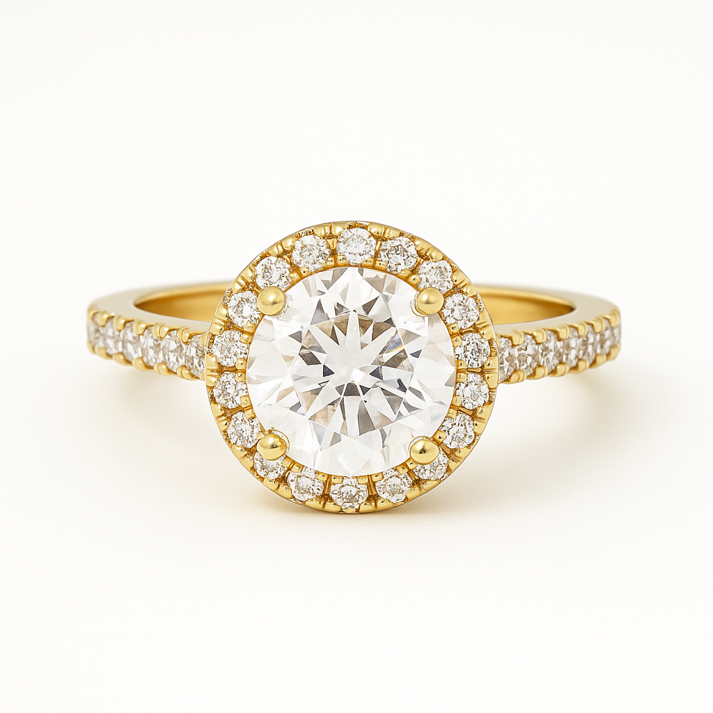 Anillo de compromiso Aura Infinita con piedra Circonia de 1.5CT en oro, vermeil o plata 925 — SilverShine