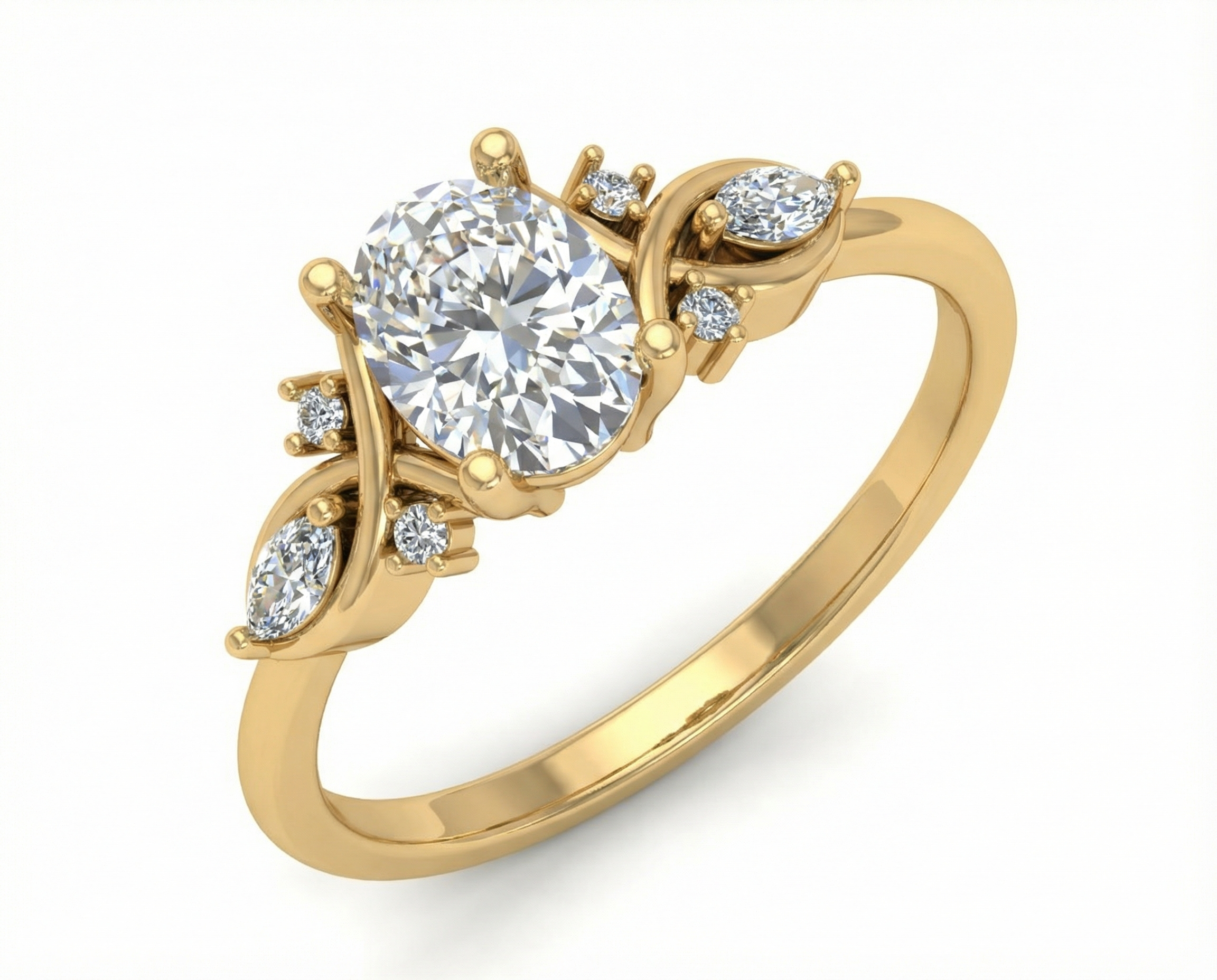 Anillo de compromiso - Jardin de luz