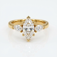 Trinidad de Amor — Anillo de Compromiso Tres Piedras