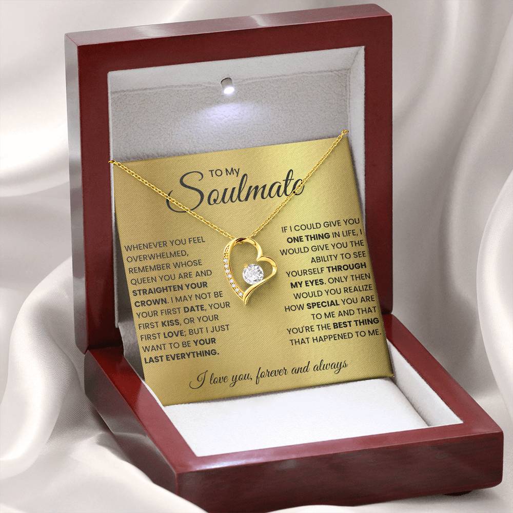 For Wife Romantic Soulmate - Wife Birthday Gift Ideas Necklace