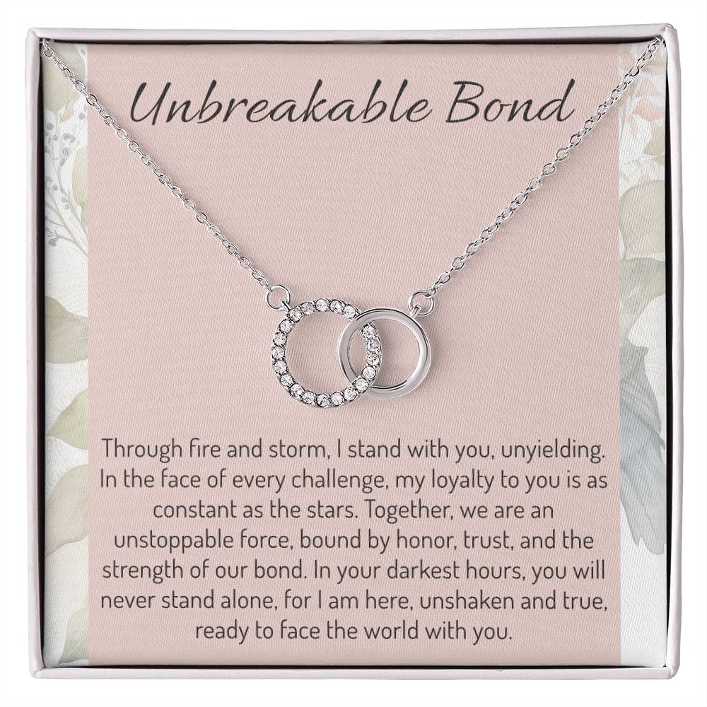 Unbreakable Bond Necklace, Love Pendant, Unity Jewelry, Trust Gift, Devotion Chain, Resilient Keepsake, Enduring Symbol, Loyalty Token