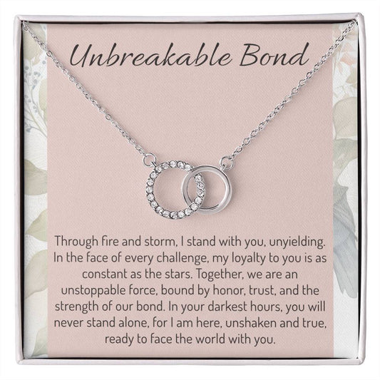 Unbreakable Bond Necklace, Love Pendant, Unity Jewelry, Trust Gift, Devotion Chain, Resilient Keepsake, Enduring Symbol, Loyalty Token