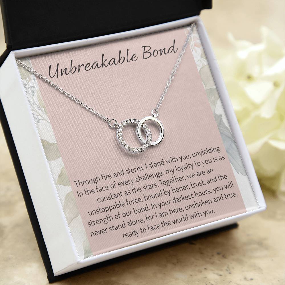 Unbreakable Bond Necklace, Love Pendant, Unity Jewelry, Trust Gift, Devotion Chain, Resilient Keepsake, Enduring Symbol, Loyalty Token