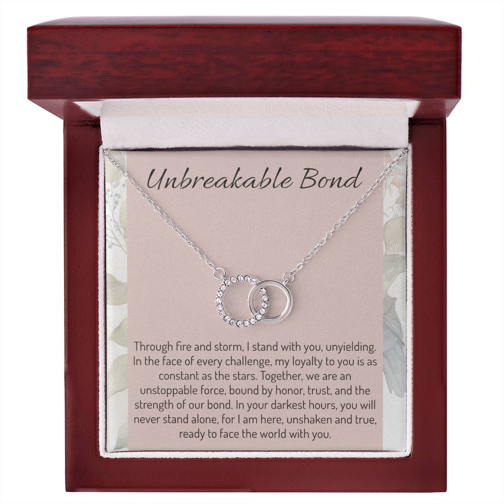 Unbreakable Bond Necklace, Love Pendant, Unity Jewelry, Trust Gift, Devotion Chain, Resilient Keepsake, Enduring Symbol, Loyalty Token