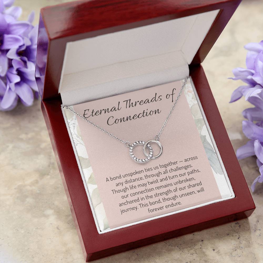 Best Friend Gift - Eternal Connection Necklace - Elegant Jewelry Gift | Unbreakable Bond Pendant Keepsake - Meaningful Symbol of Love