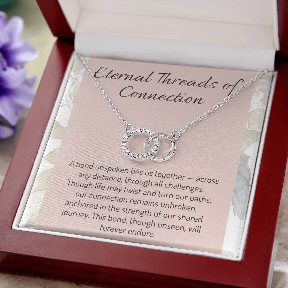 Best Friend Gift - Eternal Connection Necklace - Elegant Jewelry Gift | Unbreakable Bond Pendant Keepsake - Meaningful Symbol of Love