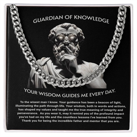 Guardian of Knoledge Cuban Link Chain