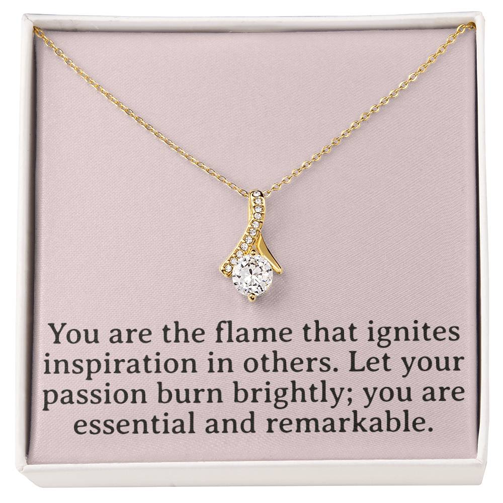 Flame of Inspiration Necklace - Passion Pendant