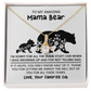 Personalized "Mama Bear" Necklace, Sentimental Mom Gift, Birthday Jewelry - Alluring beauty