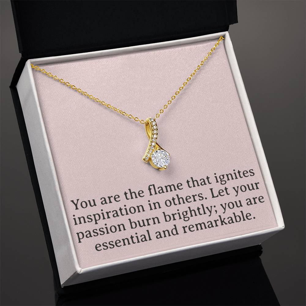 Flame of Inspiration Necklace - Passion Pendant