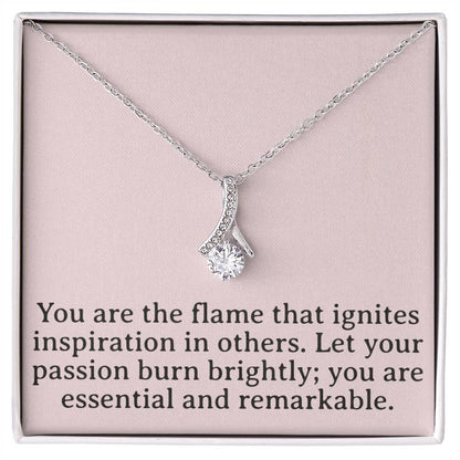 Flame of Inspiration Necklace - Passion Pendant