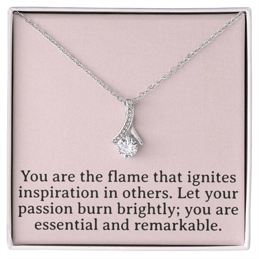 Flame of Inspiration Necklace - Passion Pendant