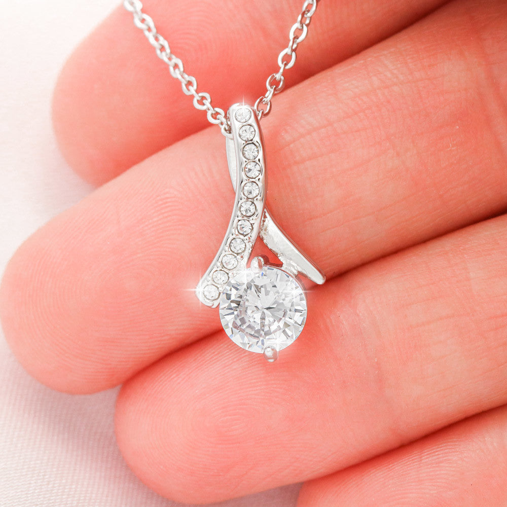 Elegant Necklace for Sister - Graceful Sparkling Jewelry Gift