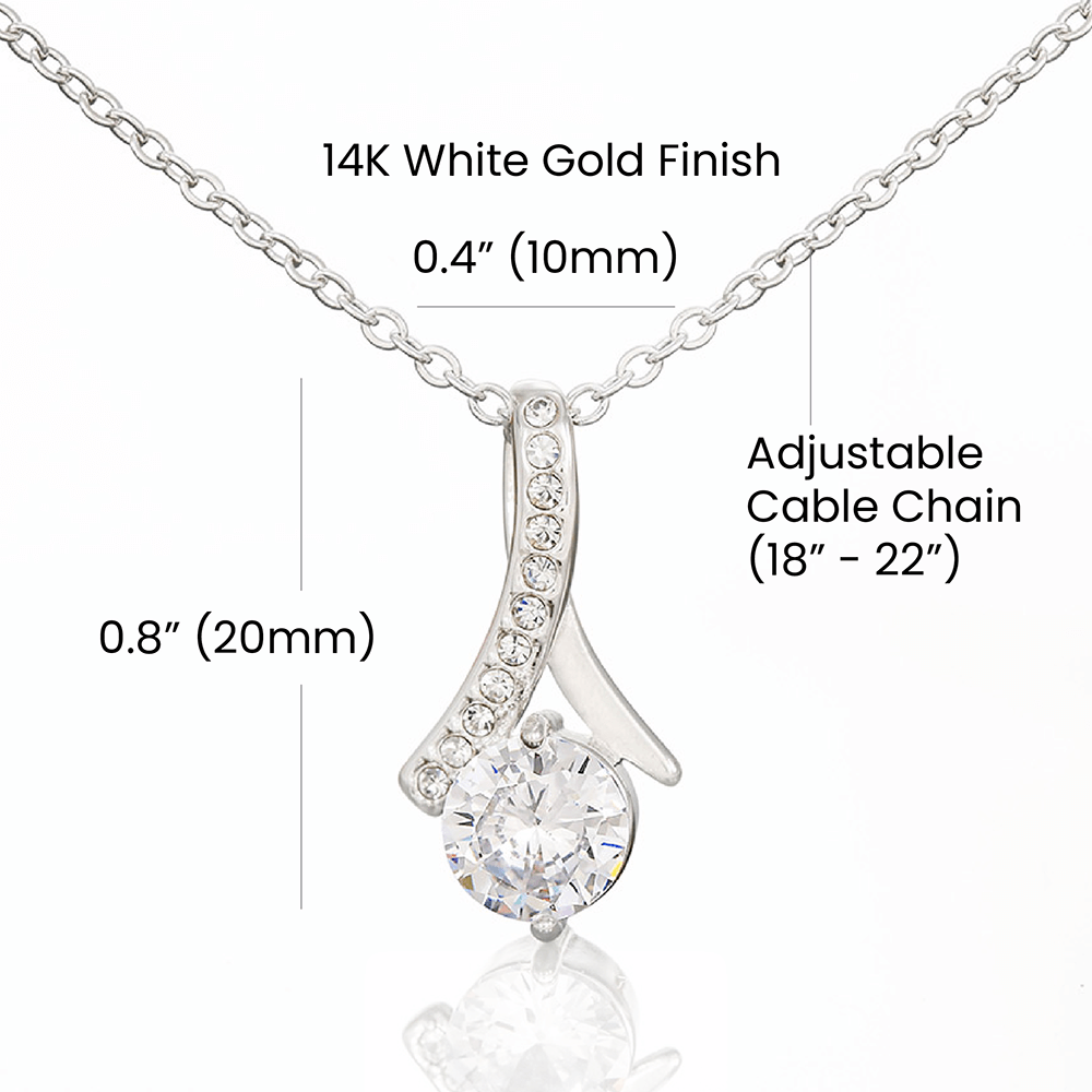 Elegant Necklace for Sister - Graceful Sparkling Jewelry Gift