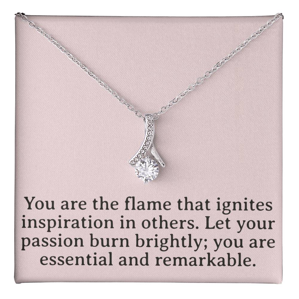 Flame of Inspiration Necklace - Passion Pendant