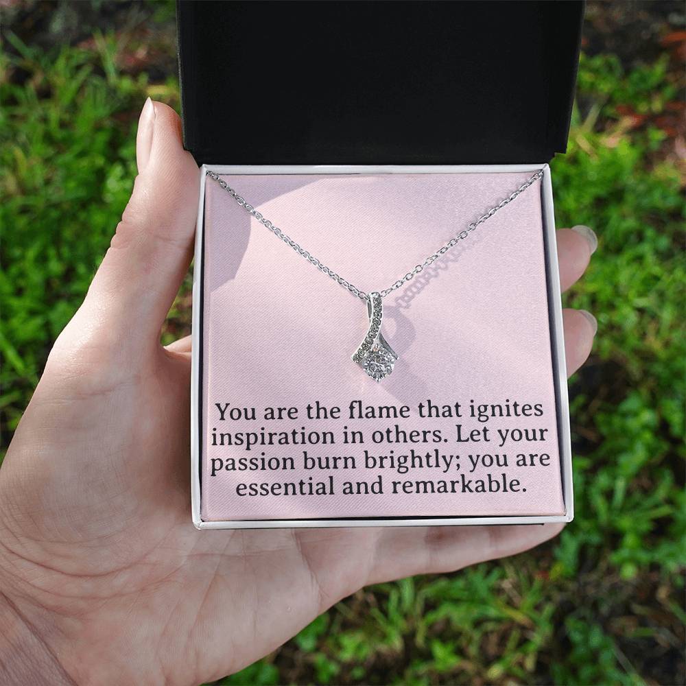 Flame of Inspiration Necklace - Passion Pendant