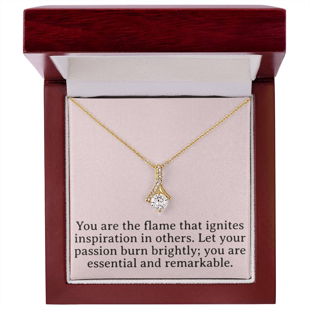 Flame of Inspiration Necklace - Passion Pendant