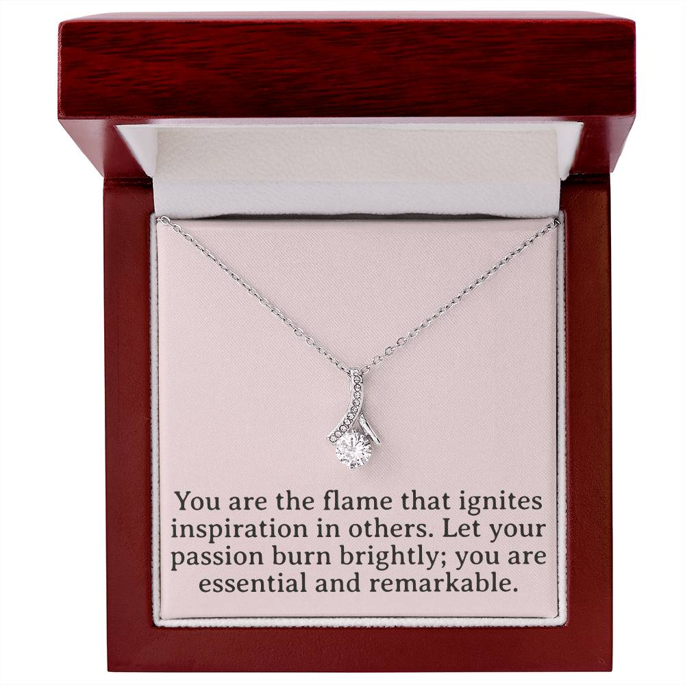 Flame of Inspiration Necklace - Passion Pendant