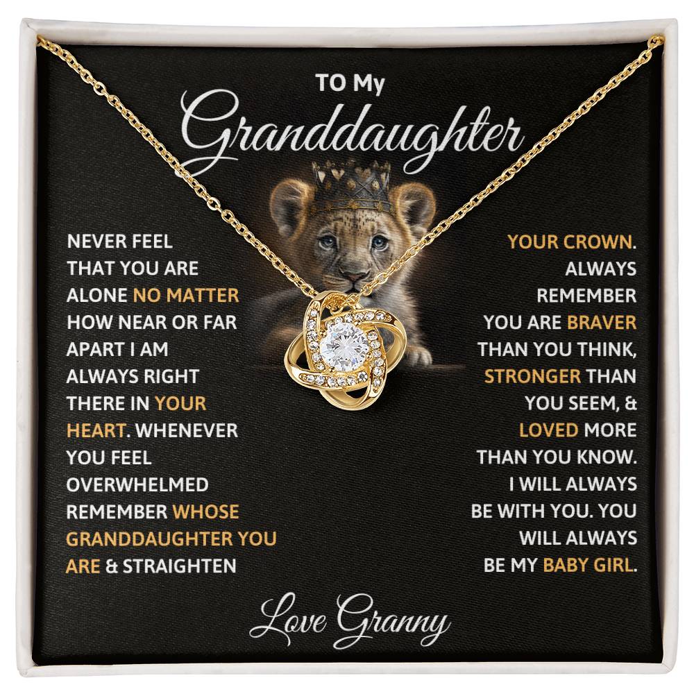 To My Granddaughter Necklace – Granddaughter's Birthday