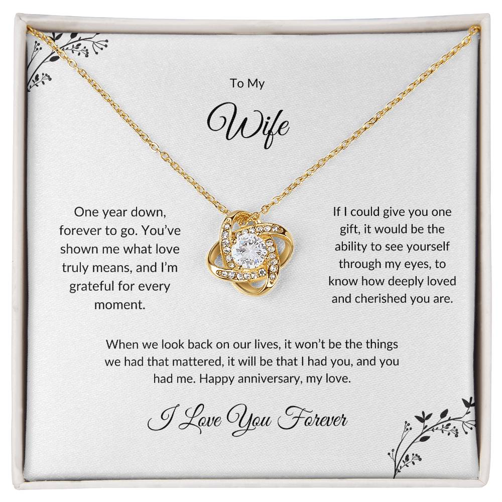 To My Wife Anniversary Necklace