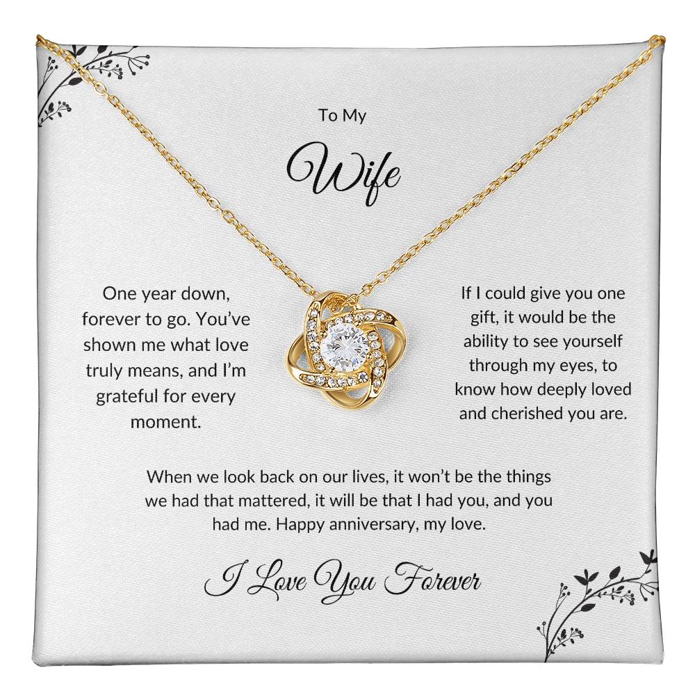 To My Wife Anniversary Necklace