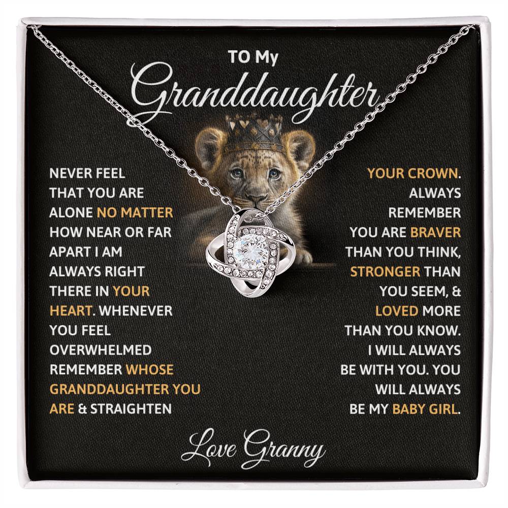 To My Granddaughter Necklace – Granddaughter's Birthday