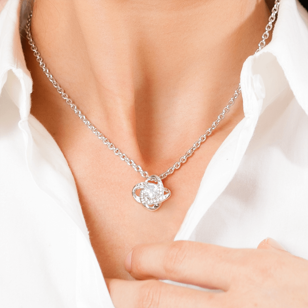 Gifts for Wife Romantic Necklace, Wife Birthday Gift Ideas, Necklace for Wife From Husband, Message Card and Gift Box, Cubic Zirconia, Gold Plated