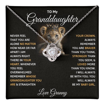 To My Granddaughter Necklace – Granddaughter's Birthday