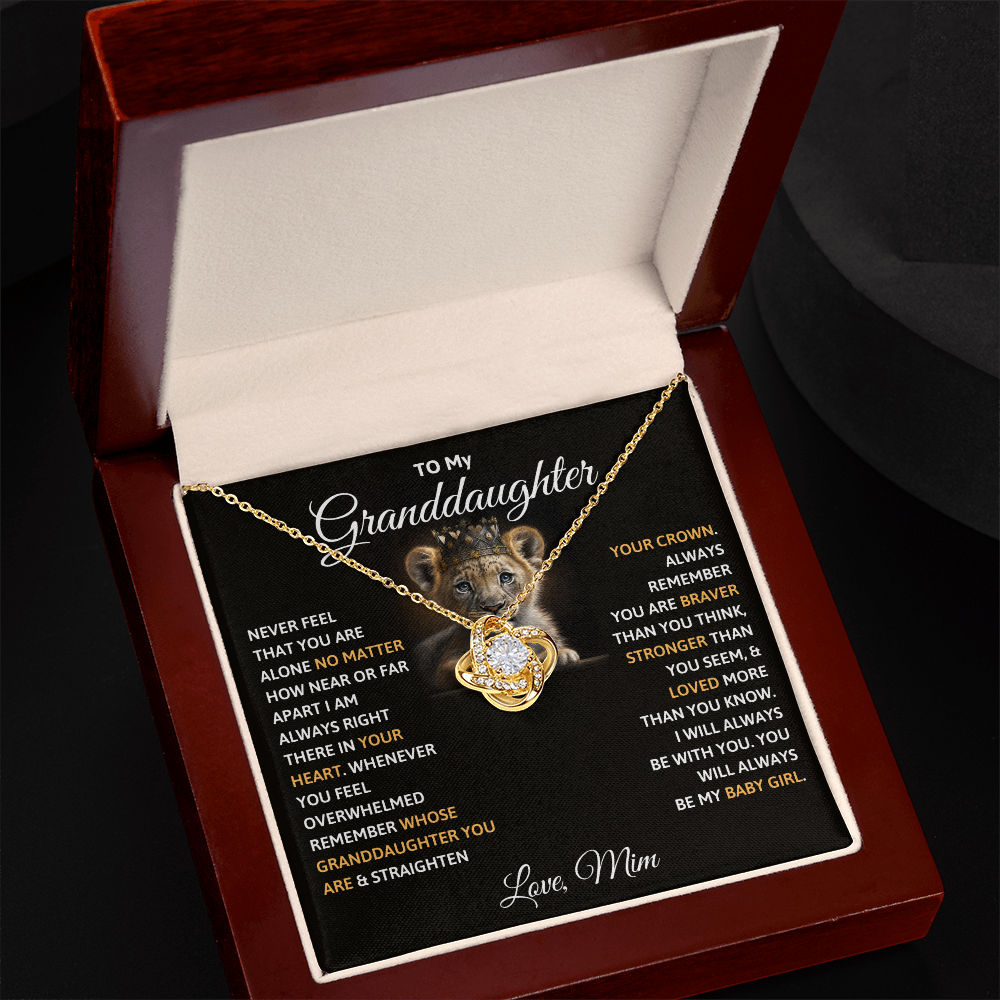 To My Granddaughter Necklace – Selfswapper Internal use only DO NOT ORDER HERE!