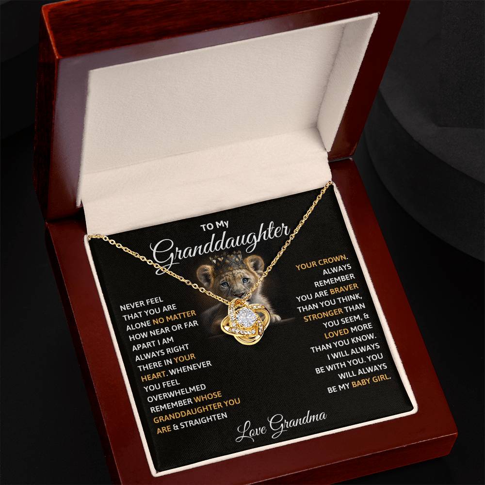 To My Granddaughter Necklace – love grandma