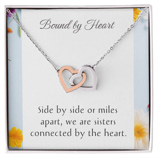 Big Sister Necklace - Unique Jewelry Gift - Interlocking Hearts Pendant