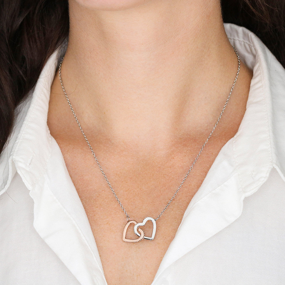 Big Sister Necklace - Unique Jewelry Gift - Interlocking Hearts Pendant