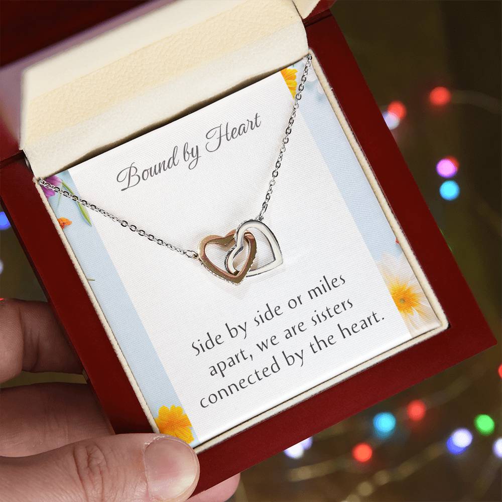 Big Sister Necklace - Unique Jewelry Gift - Interlocking Hearts Pendant