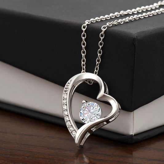 Eternal Grace of Love - Heart Pendant Necklace - Gift for her