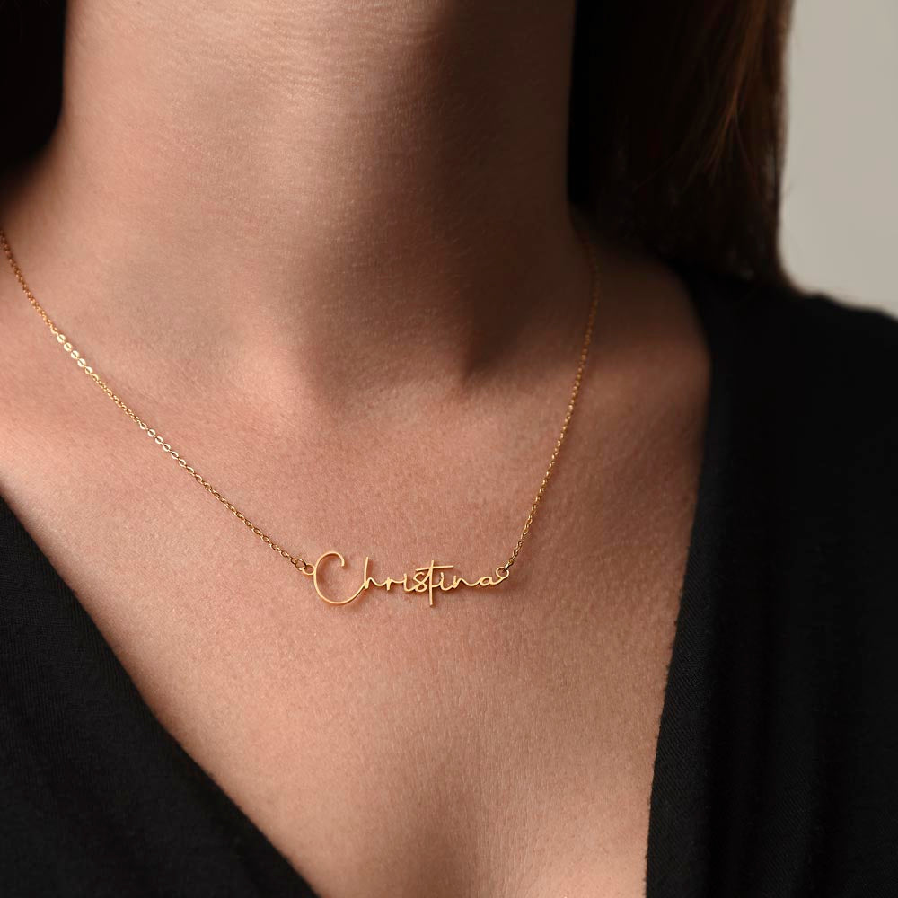 Personalized Sister Necklace - Custom Name Pendant