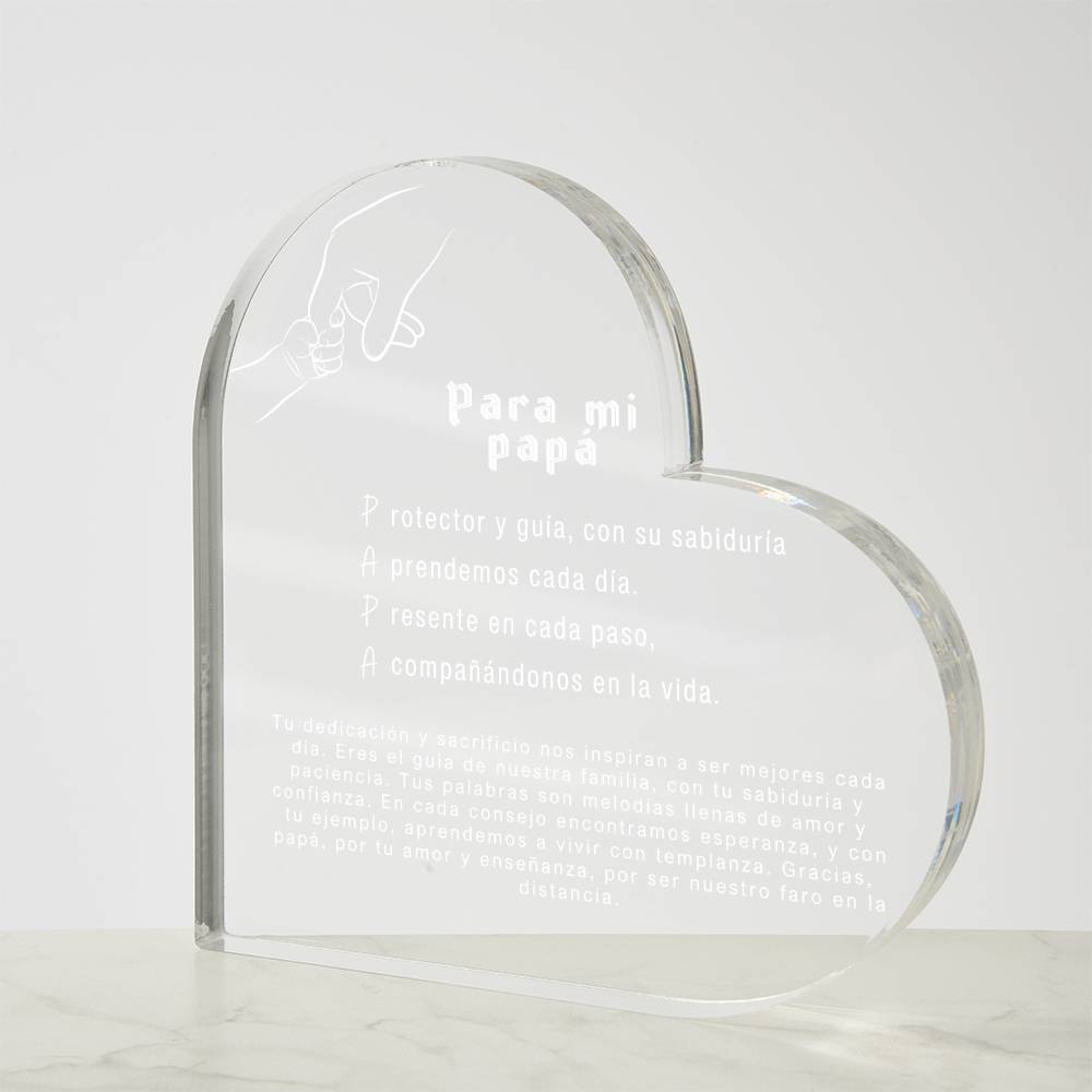 Personalized Acrylic Plaque - Father's Day Gift - Heartfelt Acrostic Messages