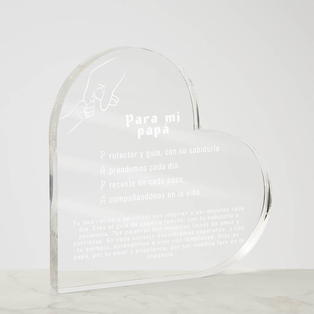 Personalized Acrylic Plaque - Father's Day Gift - Heartfelt Acrostic Messages