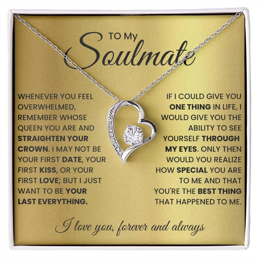 For Wife Romantic Soulmate - Wife Birthday Gift Ideas Necklace