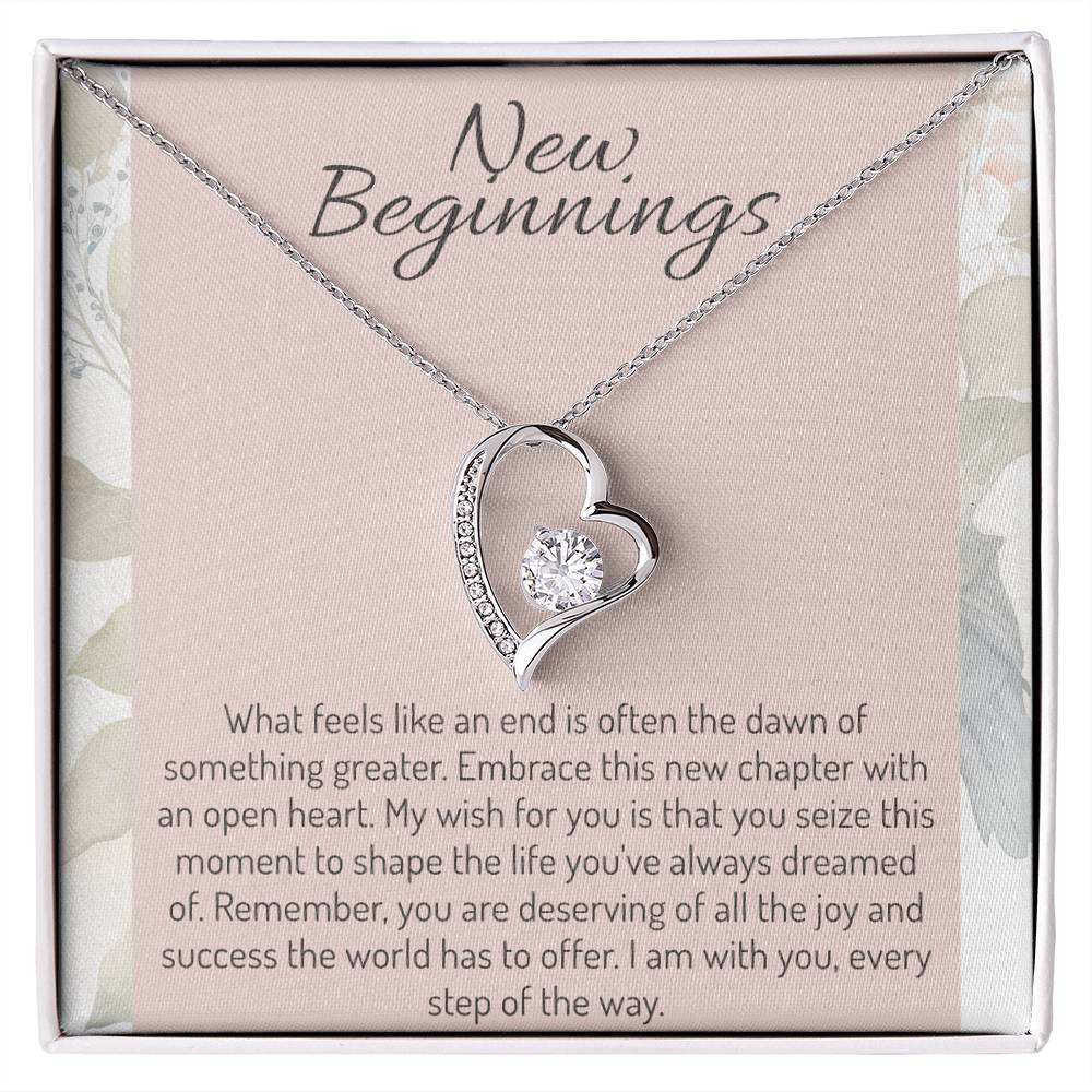 New Beginnings Necklace - Personalized Cheering Up Gifts