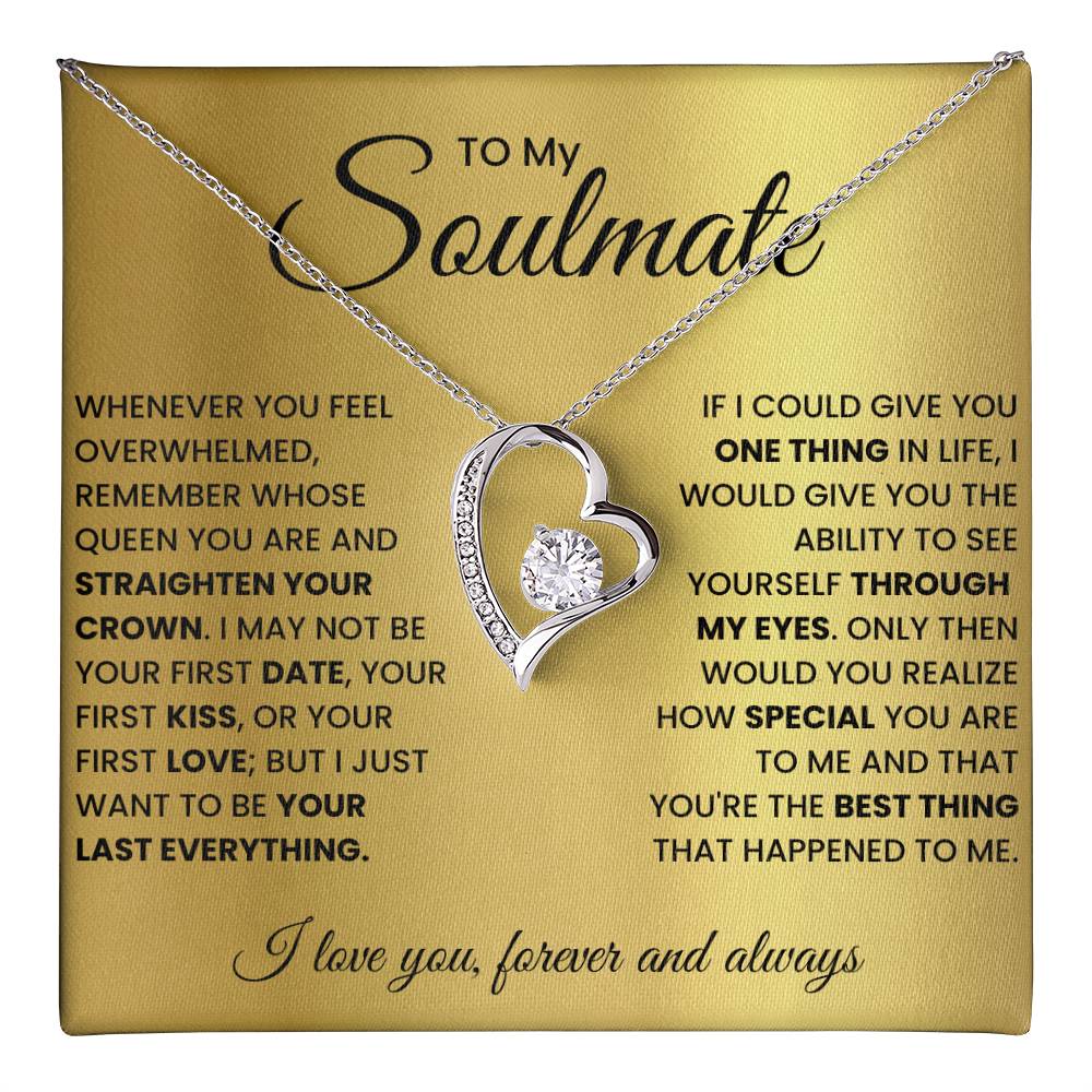 For Wife Romantic Soulmate - Wife Birthday Gift Ideas Necklace