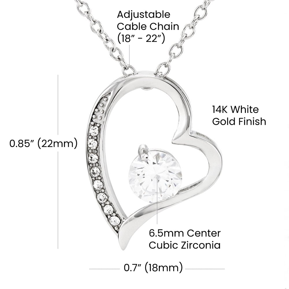 Unbreakable Heart Necklace – Inspirational Diamond Pendant