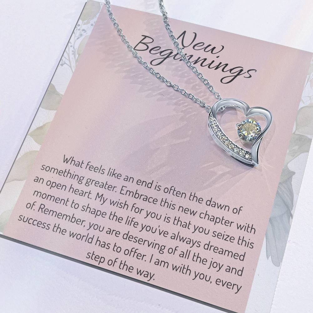 New Beginnings Necklace - Personalized Cheering Up Gifts