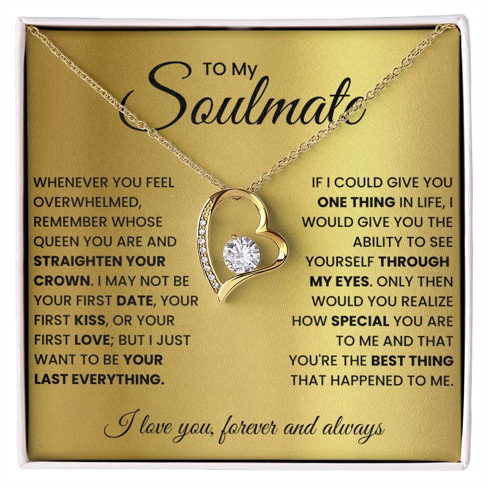 For Wife Romantic Soulmate - Wife Birthday Gift Ideas Necklace