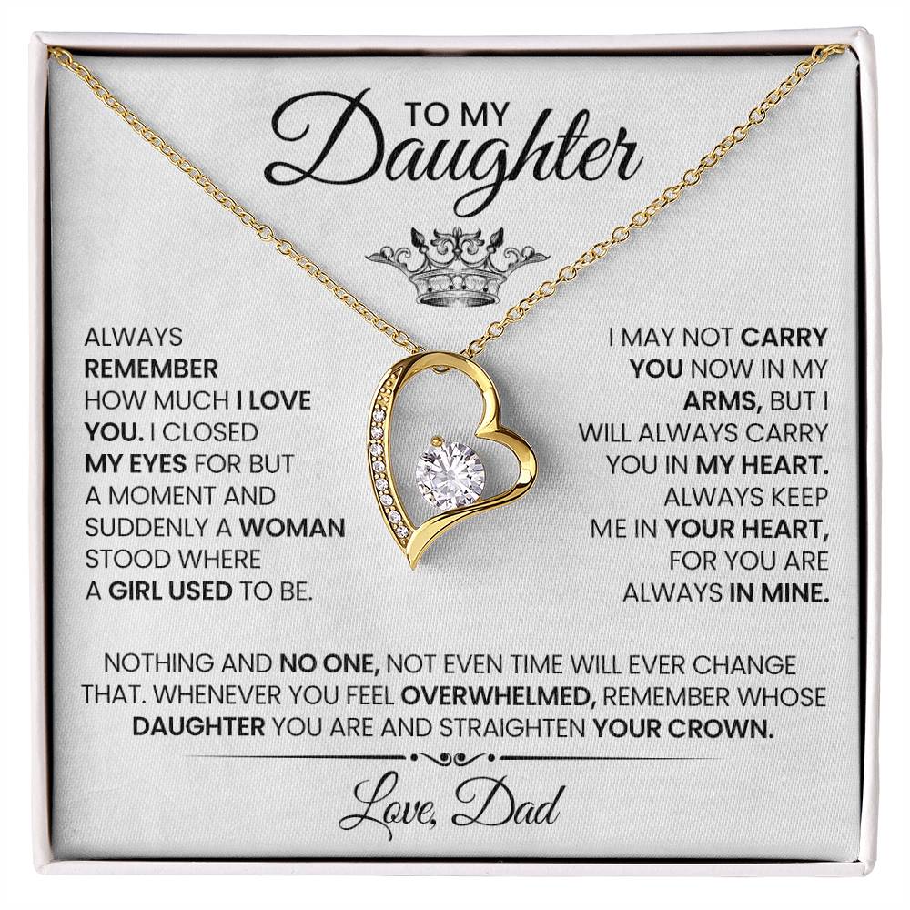 To My Daughter Necklace from Dad